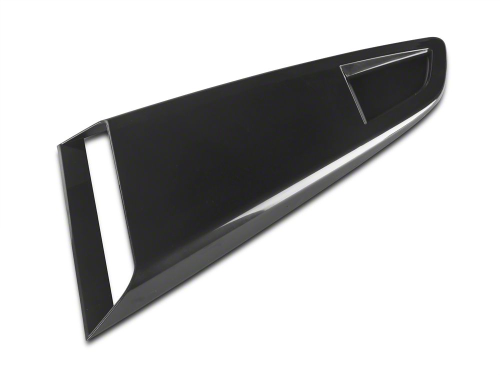 MP Concepts Quarter Window Scoops; Unpainted (15-23 Mustang Fastback)