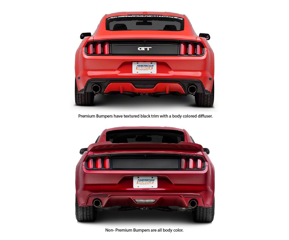 MP Concepts Quad Exhaust Rear Diffuser (15-17 Mustang GT Premium, EcoBoost Premium)