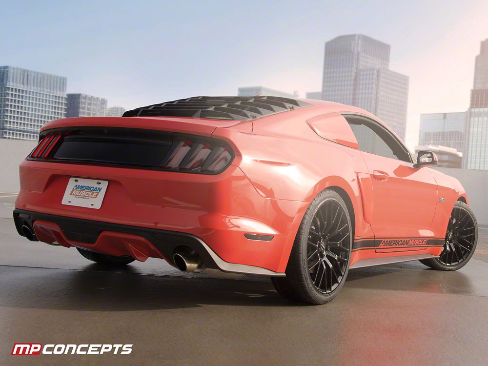 MP Concepts Full Replacement Decklid Panel; Gloss Black (15-23 Mustang)