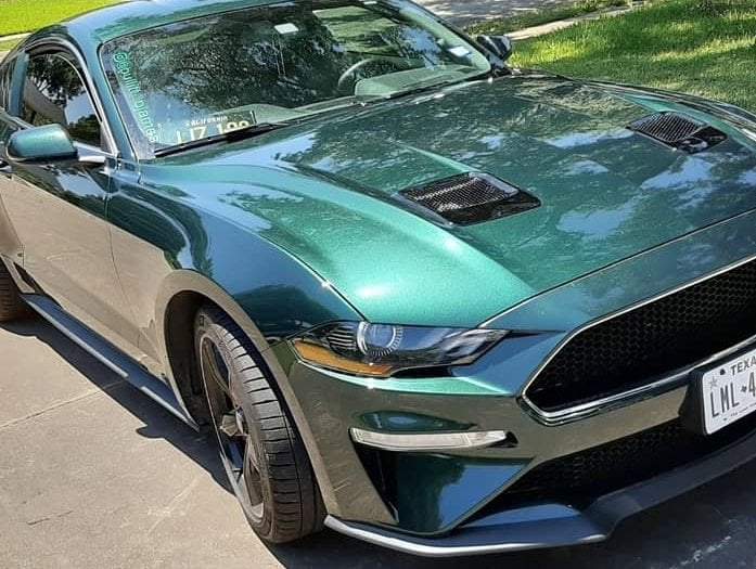 MP Concepts Hood Vents; Gloss Black (18-23 Mustang GT, EcoBoost)