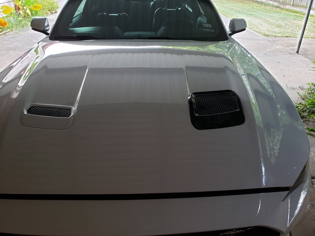 MP Concepts Hood Vents; Gloss Black (18-23 Mustang GT, EcoBoost)