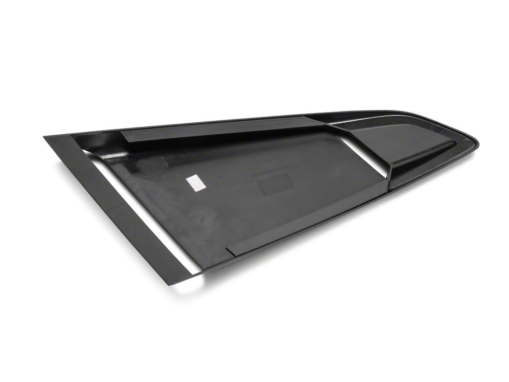 MP Concepts Quarter Window Scoops; Gloss Black (15-23 Mustang Fastback)