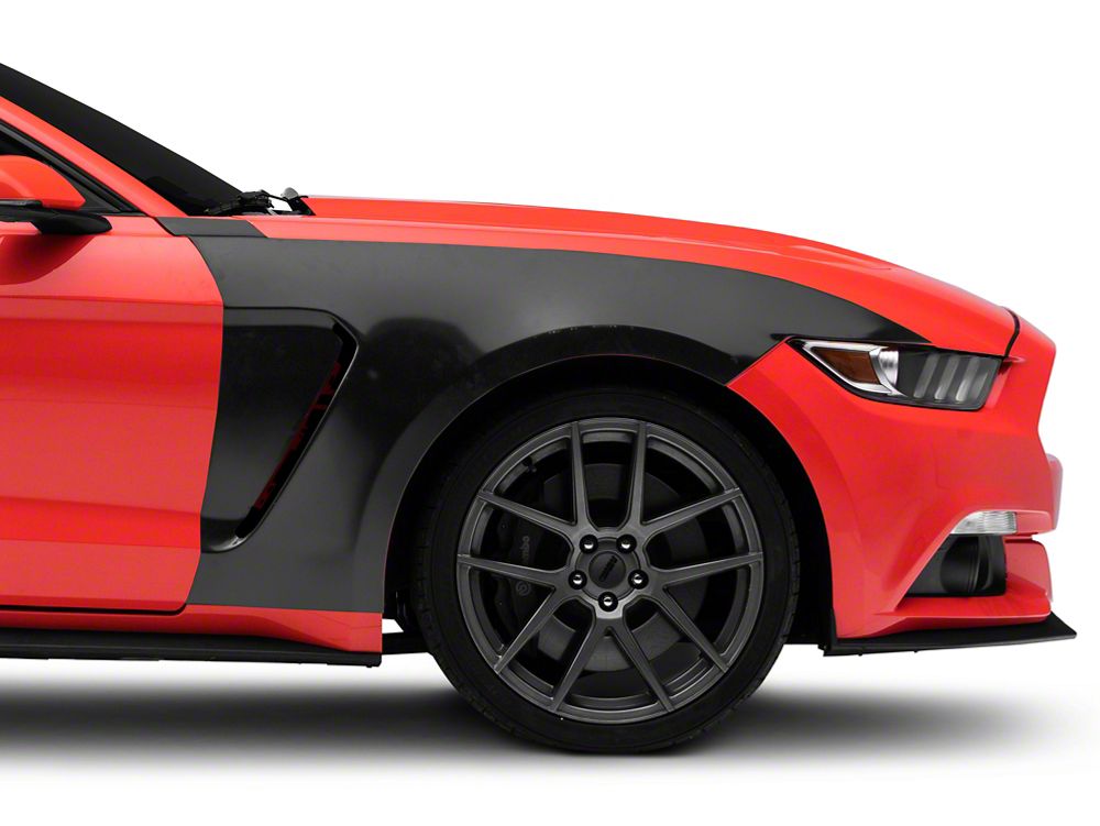 MP Concepts GT350 Style Replacement Fenders; Aluminum (15-17 Mustang GT, EcoBoost, V6)