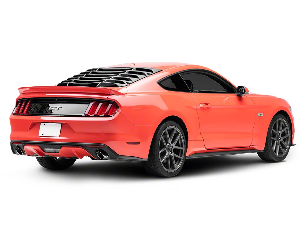 MP Concepts Rear Window Louvers; Matte Black (15-25 Mustang Fastback)