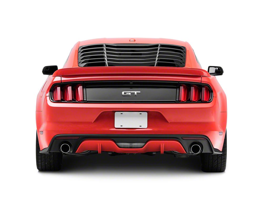 MP Concepts Rear Window Louvers; Matte Black (15-25 Mustang Fastback)
