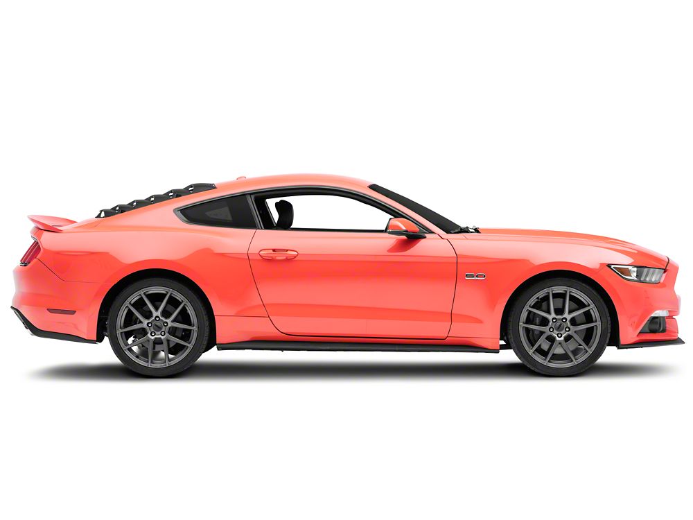 MP Concepts Rear Window Louvers; Matte Black (15-25 Mustang Fastback)