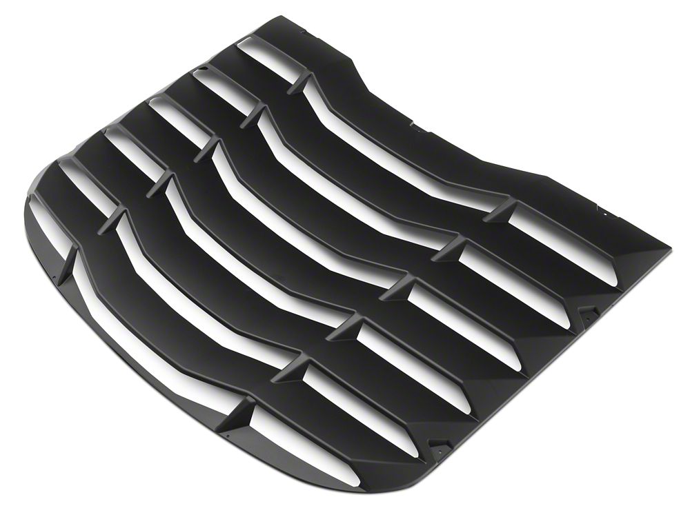 MP Concepts Rear Window Louvers; Matte Black (15-25 Mustang Fastback)