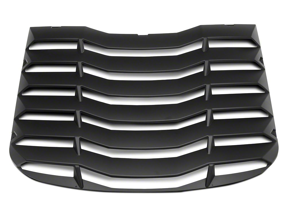 MP Concepts Rear Window Louvers; Matte Black (15-25 Mustang Fastback)
