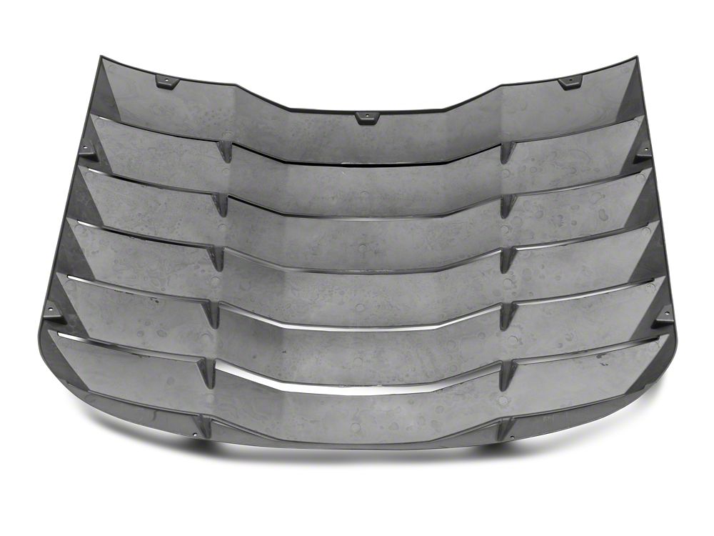 MP Concepts Rear Window Louvers; Matte Black (15-25 Mustang Fastback)