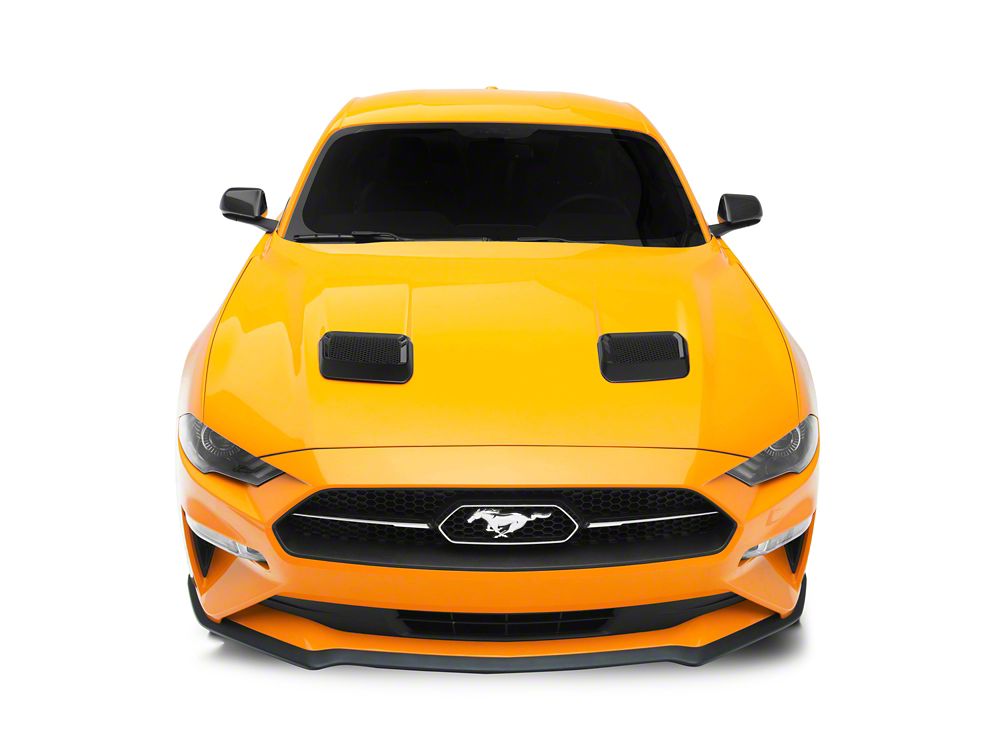 MP Concepts Hood Vents; Gloss Black (18-23 Mustang GT, EcoBoost)