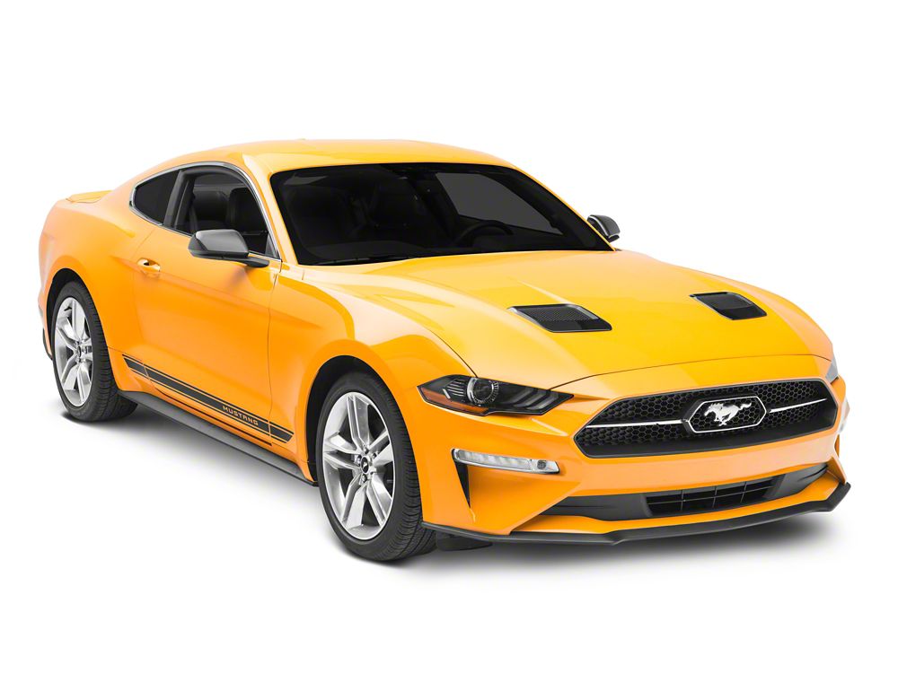 MP Concepts Hood Vents; Gloss Black (18-23 Mustang GT, EcoBoost)