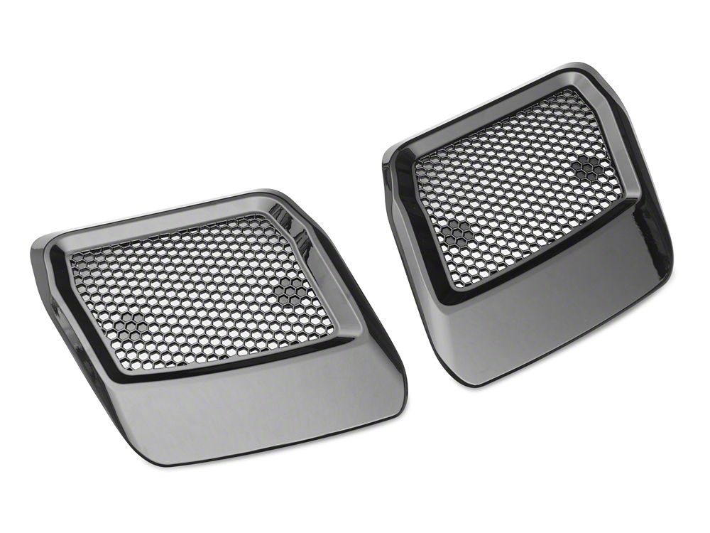 MP Concepts Hood Vents; Gloss Black (18-23 Mustang GT, EcoBoost)