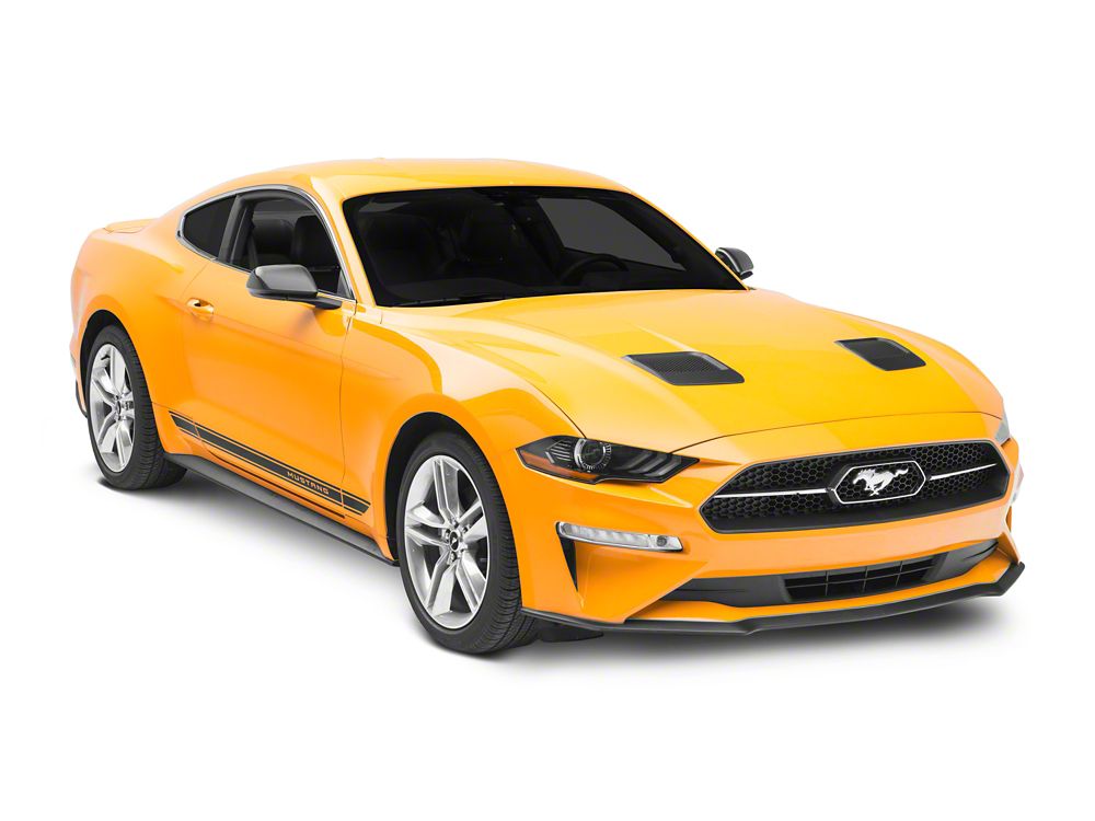 MP Concepts Hood Vents; Matte Black (18-23 Mustang GT, EcoBoost)