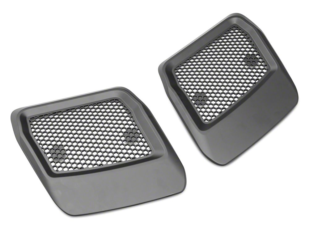 MP Concepts Hood Vents; Matte Black (18-23 Mustang GT, EcoBoost)