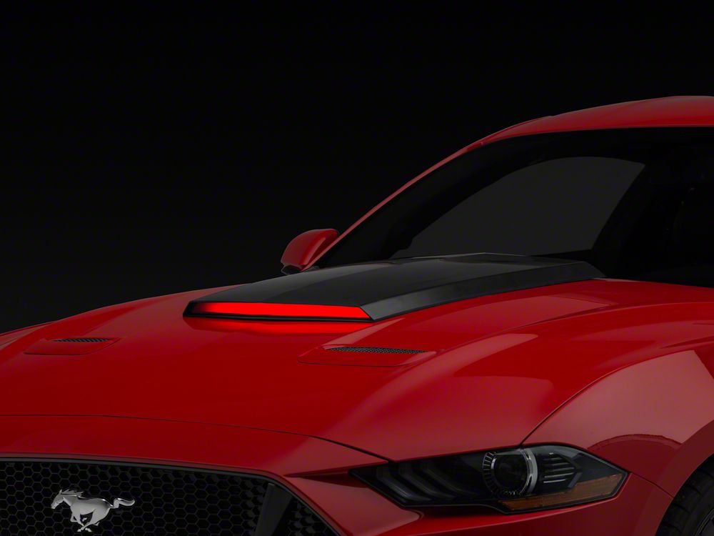 MP Concepts Hood Scoop with Chase LED (18-23 Mustang GT, EcoBoost)