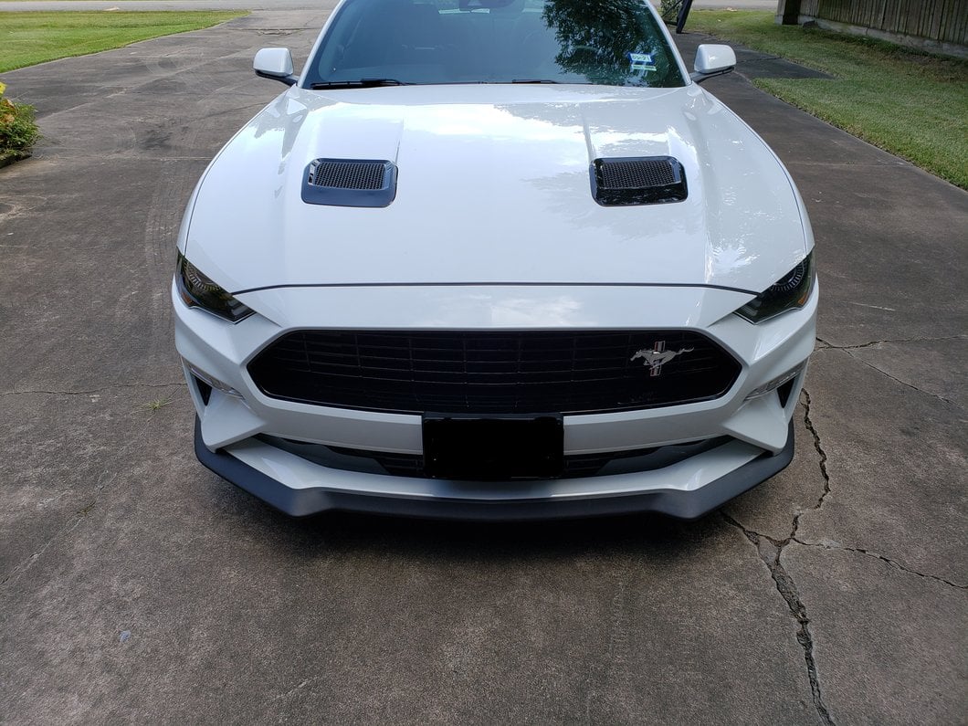 MP Concepts Hood Vents; Gloss Black (18-23 Mustang GT, EcoBoost)