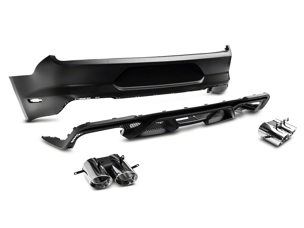 MP Concepts GT500 Style Rear Bumper and Diffuser Kit (15-23 Mustang GT, EcoBoost, V6)