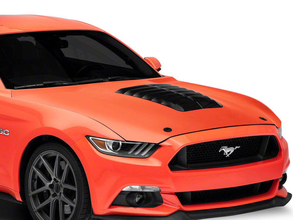 MP Concepts GT500 Style Aluminum Hood; Unpainted (15-17 Mustang GT, EcoBoost, V6)