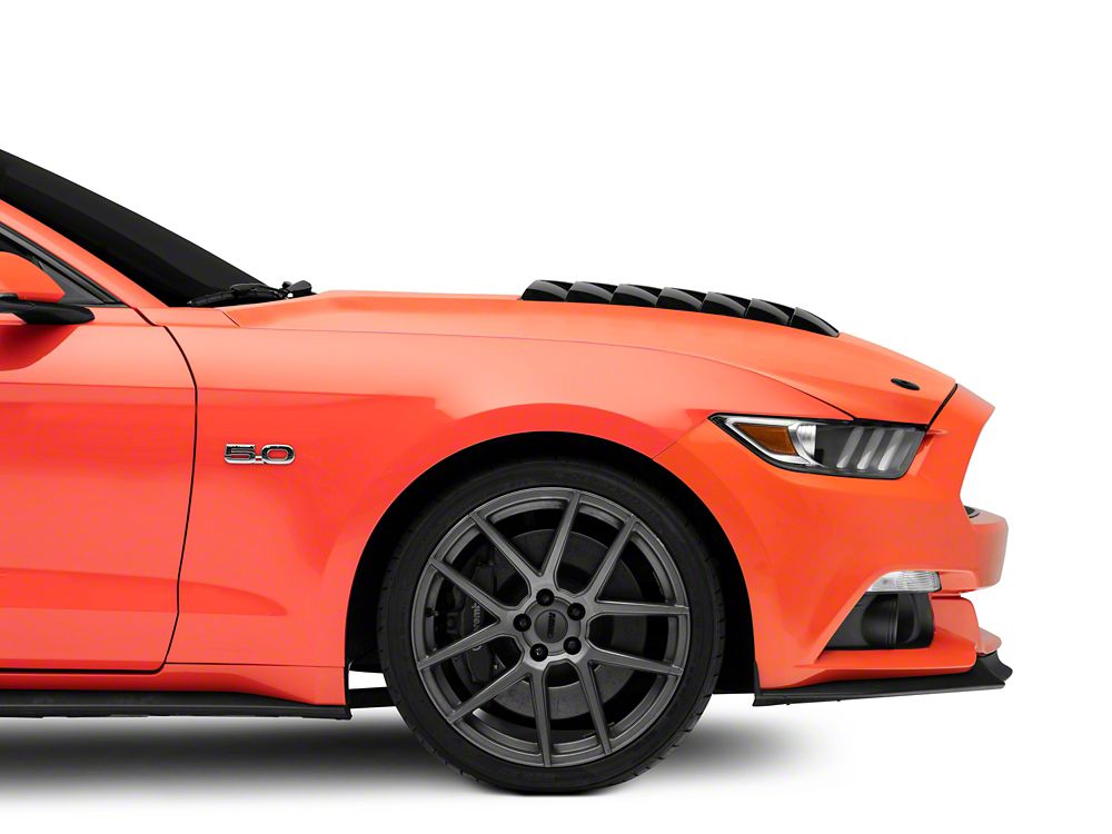 MP Concepts GT500 Style Aluminum Hood; Unpainted (15-17 Mustang GT, EcoBoost, V6)