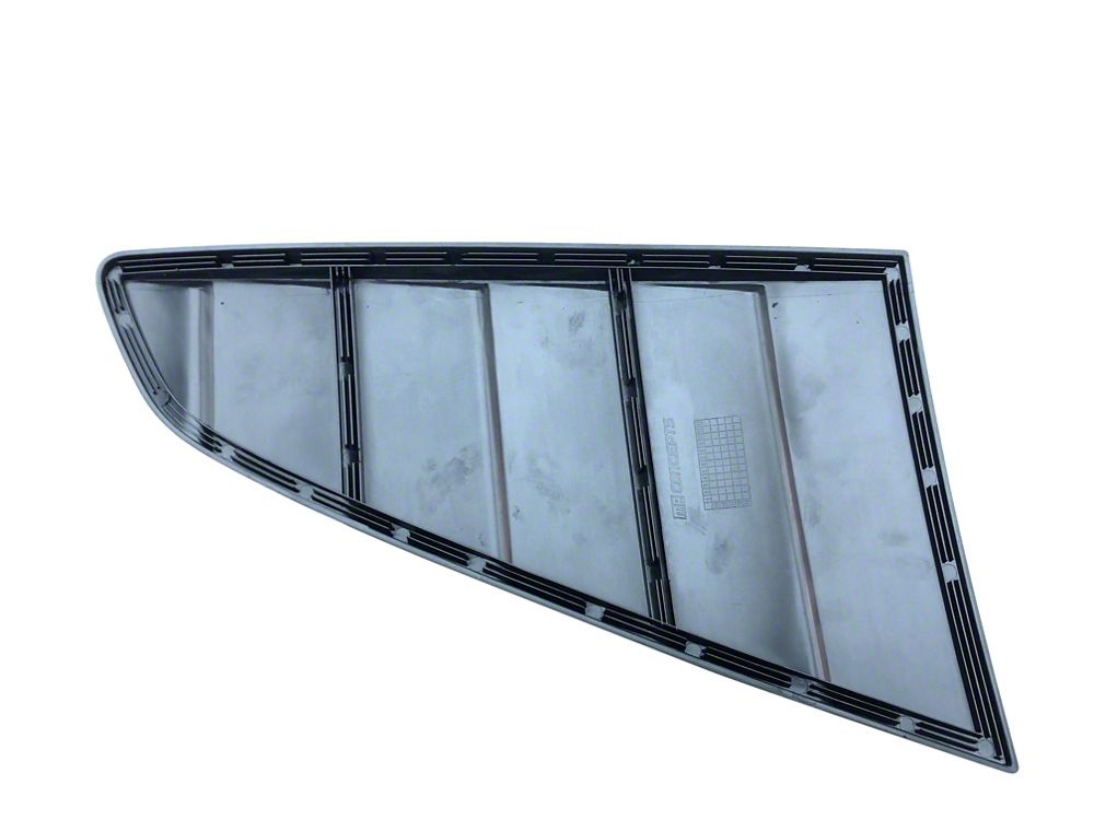 MP Concepts Quarter Window Louvers; Matte Black (15-23 Mustang Fastback)