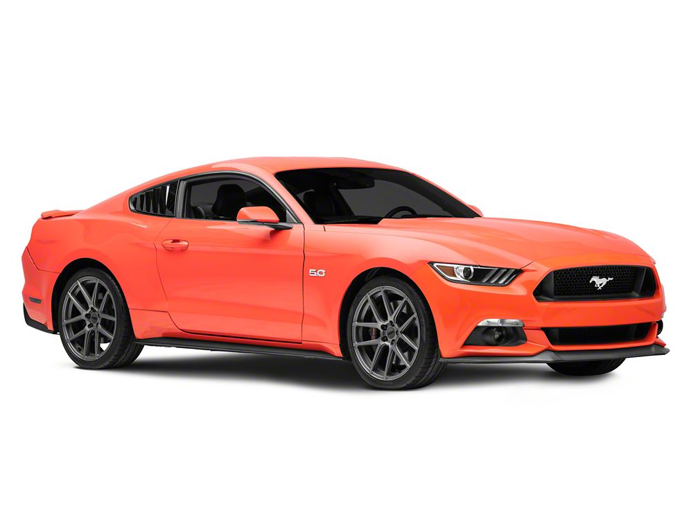 MP Concepts Quarter Window Louvers; Gloss Black (15-23 Mustang Fastback)