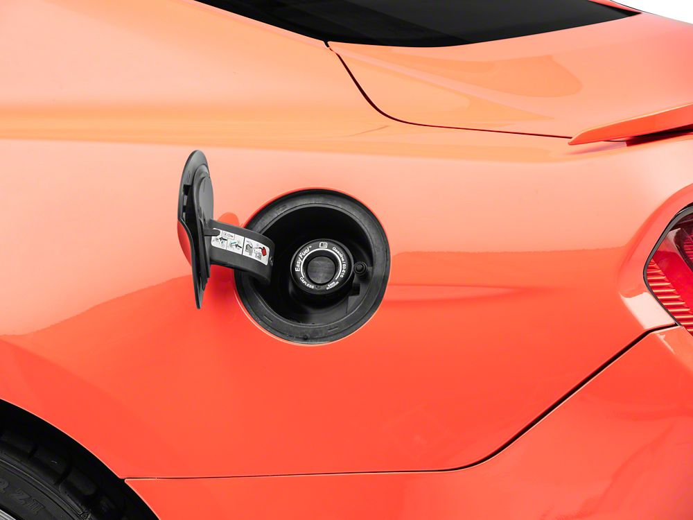 MP Concepts Old Glory Fuel Door; Matte Black (15-23 Mustang)