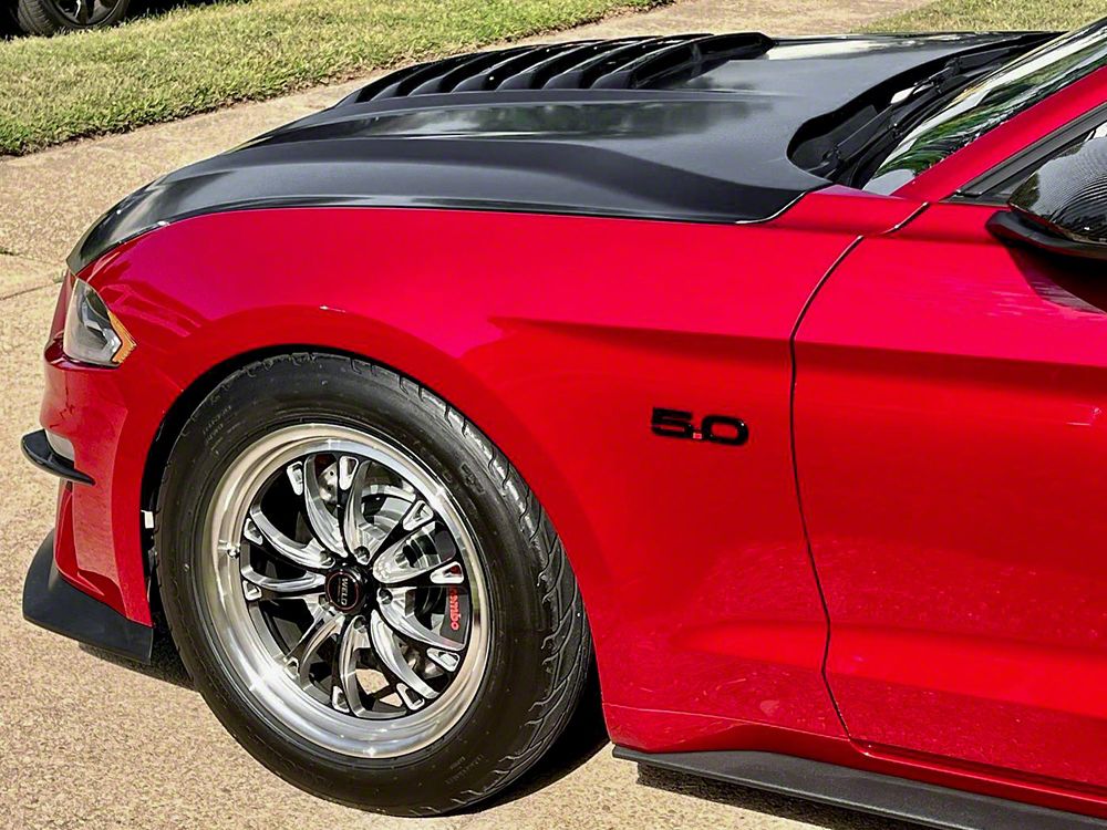 MP Concepts Aluminum GT500 Style Hood; Unpainted (18-23 Mustang GT, EcoBoost)