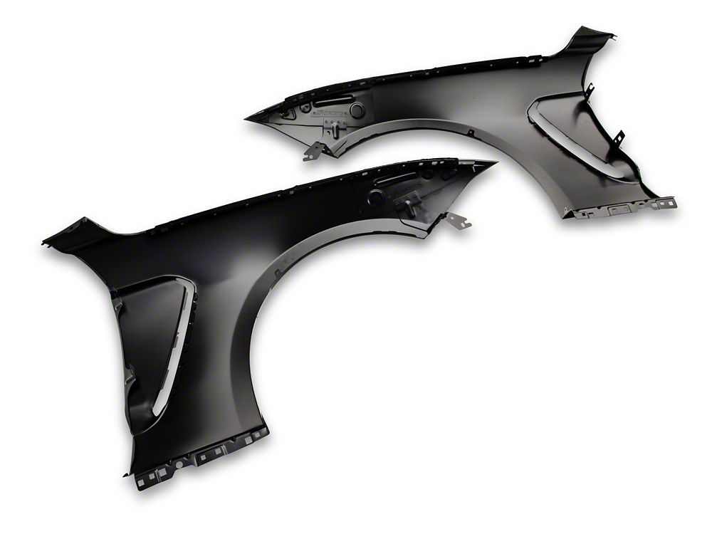MP Concepts GT350 Style Replacement Fenders; Aluminum (18-23 Mustang GT, EcoBoost)