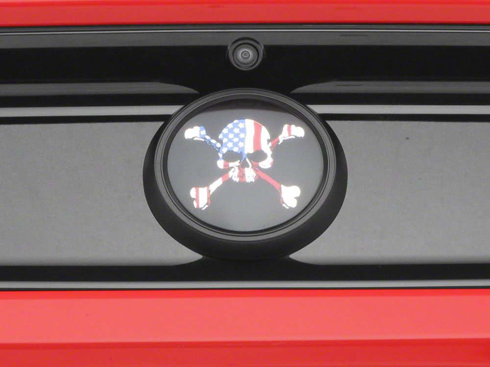MP Concepts Decklid Panel Emblem; American Skull (15-23 Mustang)