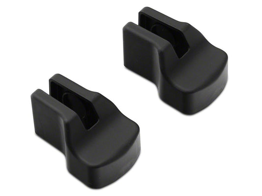 MP Concepts Door Hinge Cover Set; Black (15-25 Mustang)