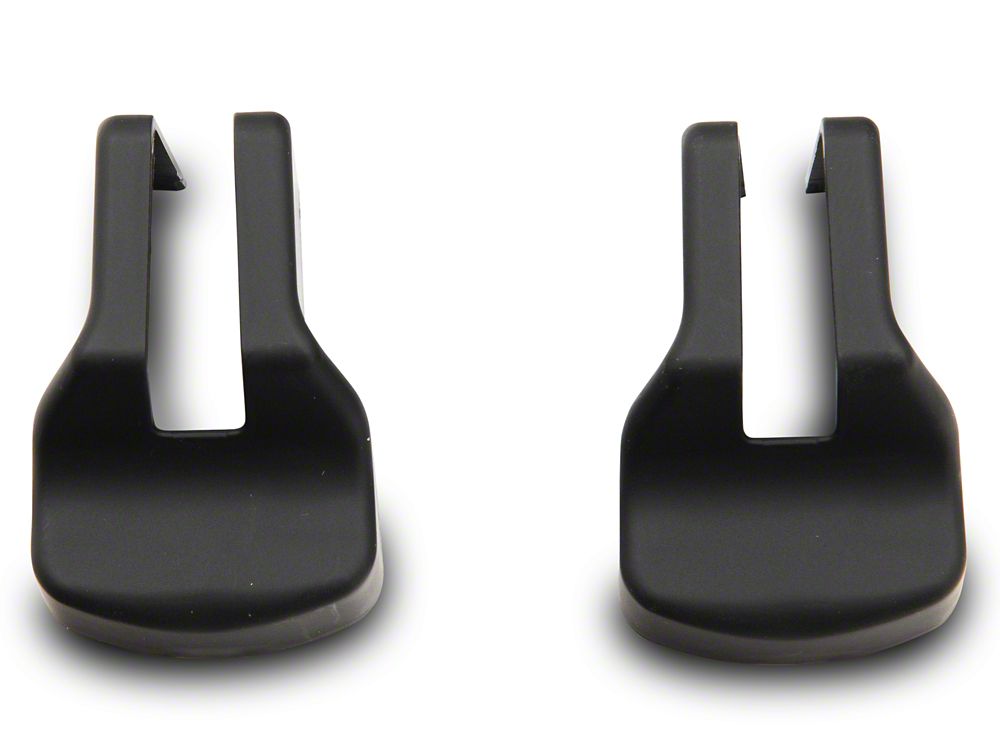 MP Concepts Door Hinge Cover Set; Black (15-25 Mustang)