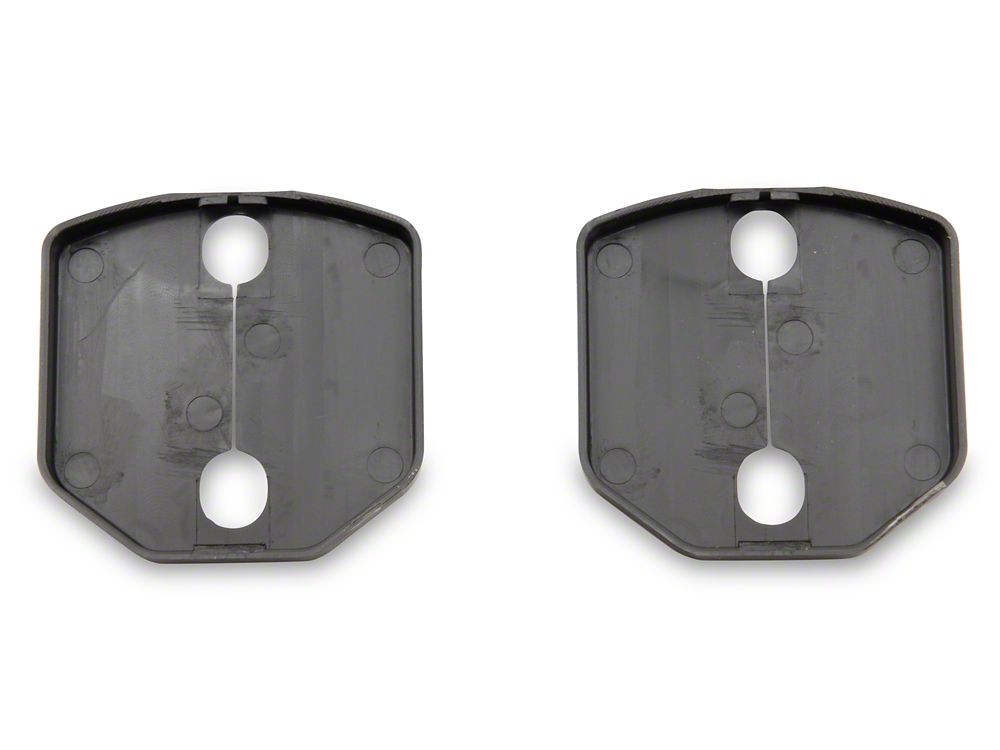 MP Concepts Door Striker Cover Set; Black (15-23 Mustang)