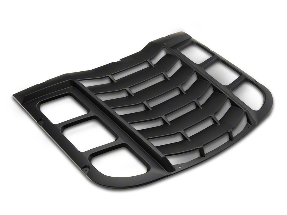 MP Concepts Rear Window Louvers; Matte Black (15-25 Mustang Fastback)