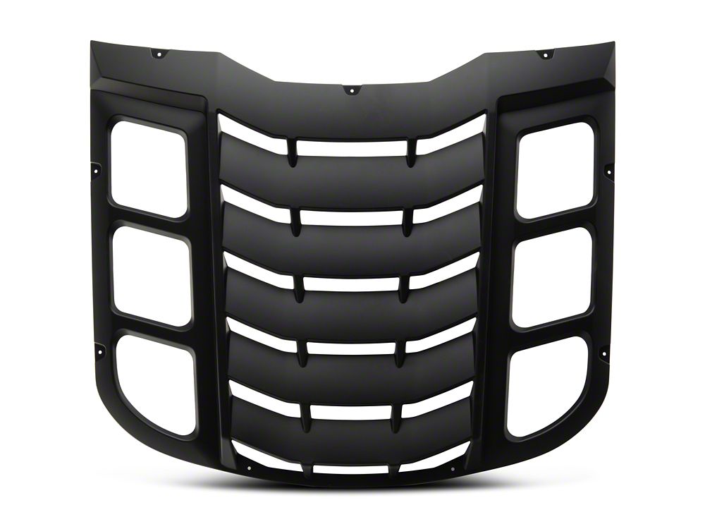 MP Concepts Rear Window Louvers; Matte Black (15-25 Mustang Fastback)