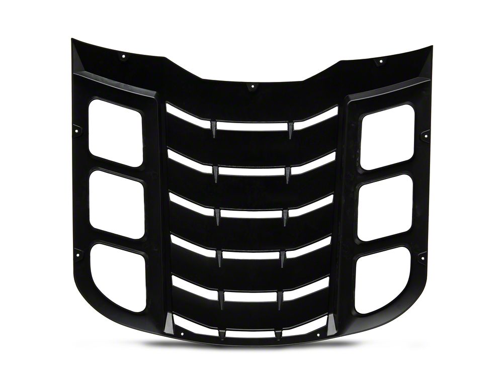 MP Concepts Rear Window Louvers; Matte Black (15-25 Mustang Fastback)