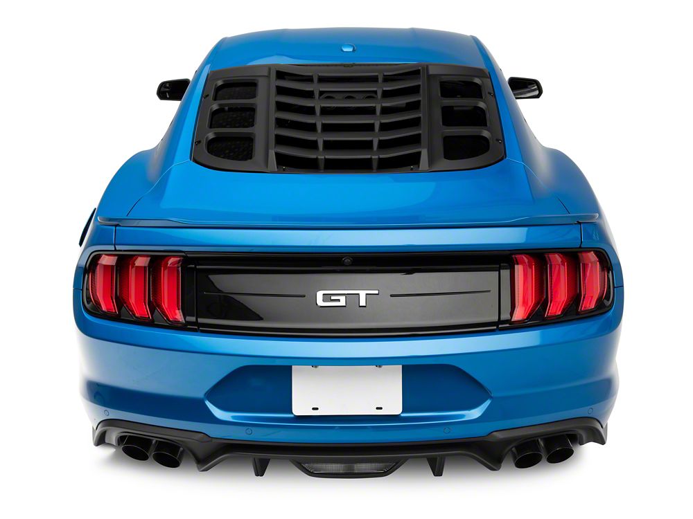 MP Concepts Rear Window Louvers; Matte Black (15-25 Mustang Fastback)