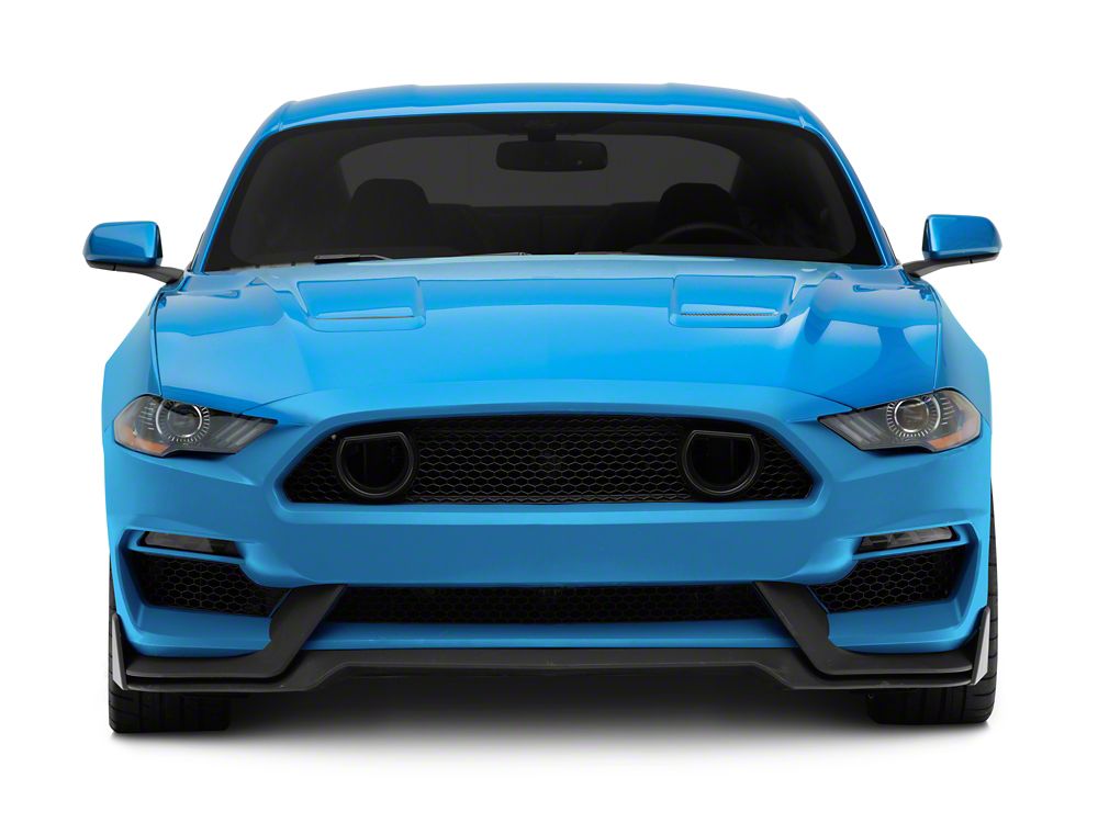 MP Concepts Mach 1 Style Front Bumper with LED Turn Signals; Unpainted (18-23 Mustang GT, EcoBoost)