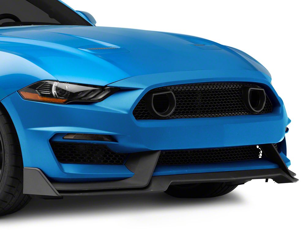 MP Concepts Mach 1 Style Front Bumper with LED Turn Signals; Unpainted (18-23 Mustang GT, EcoBoost)