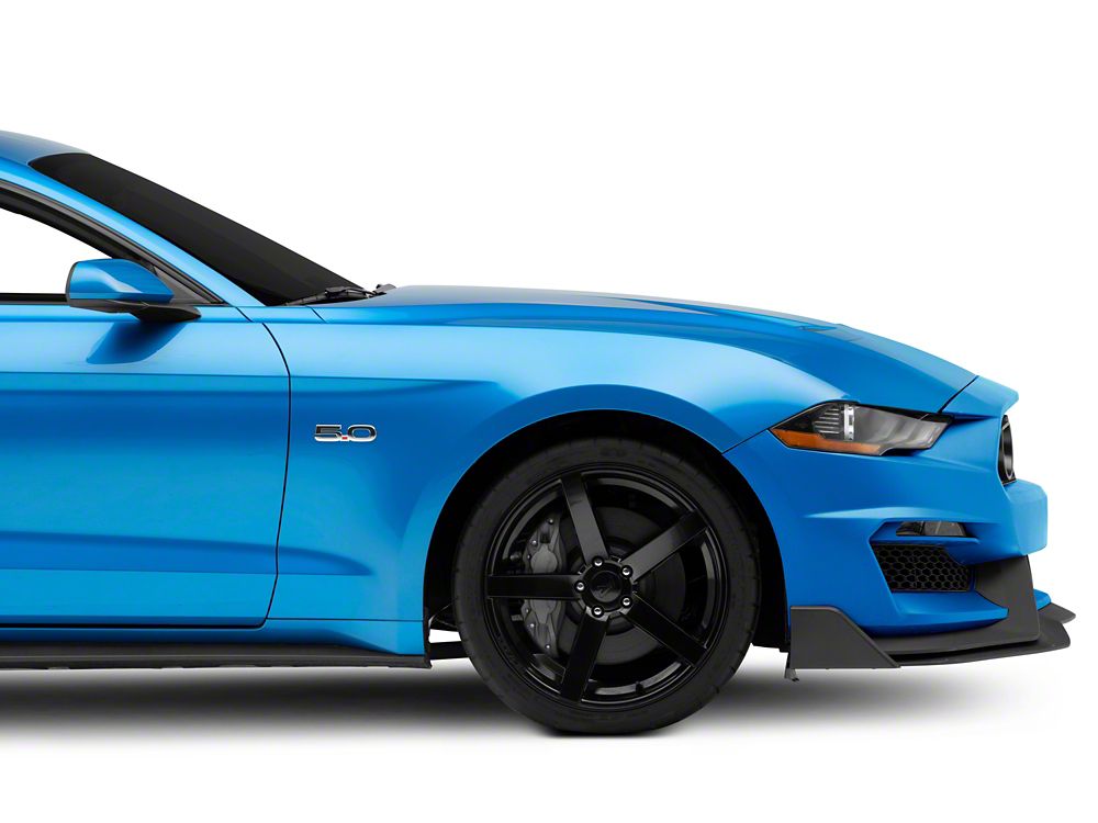 MP Concepts Mach 1 Style Front Bumper with LED Turn Signals; Unpainted (18-23 Mustang GT, EcoBoost)
