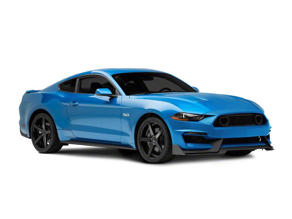 MP Concepts Mach 1 Style Front Bumper with LED Turn Signals; Unpainted (18-23 Mustang GT, EcoBoost)