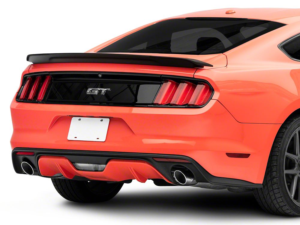 MP Concepts GT350 Track Pack Style Rear Spoiler; Matte Black (15-23 Mustang Fastback)