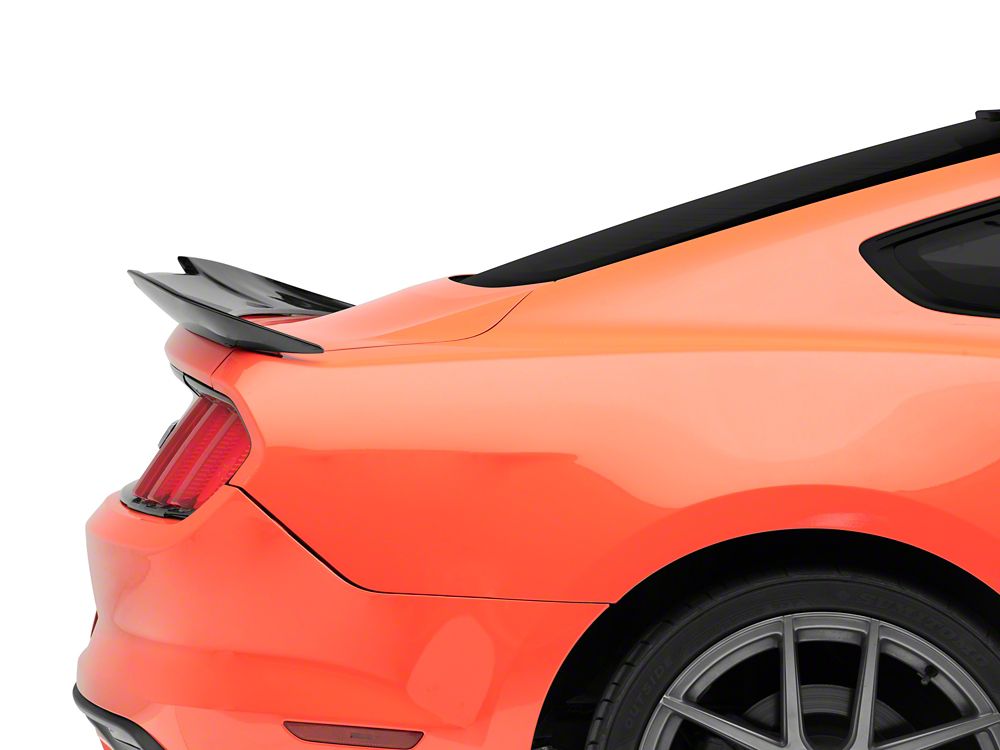 MP Concepts V-Style Rear Spoiler; Gloss Black (15-23 Mustang Fastback)