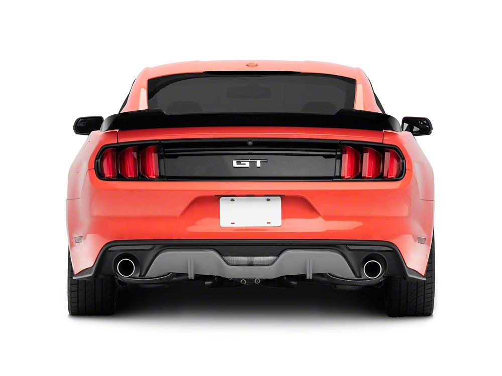 MP Concepts V-Style Rear Spoiler; Gloss Black (15-23 Mustang Fastback)