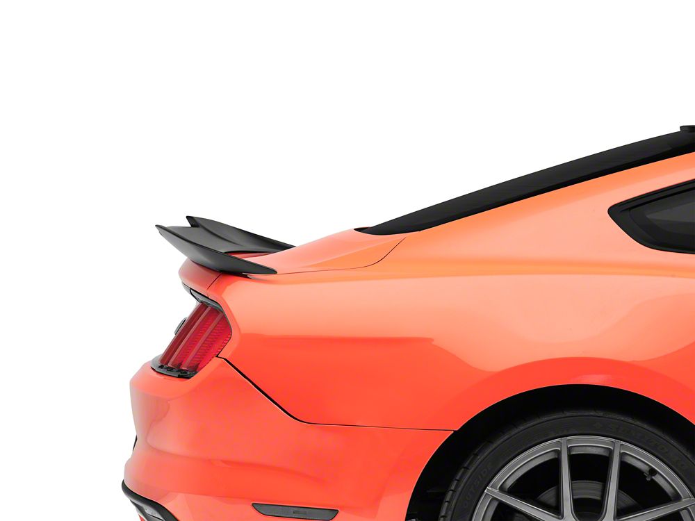 MP Concepts V-Style Rear Spoiler; Matte Black (15-23 Mustang Fastback)