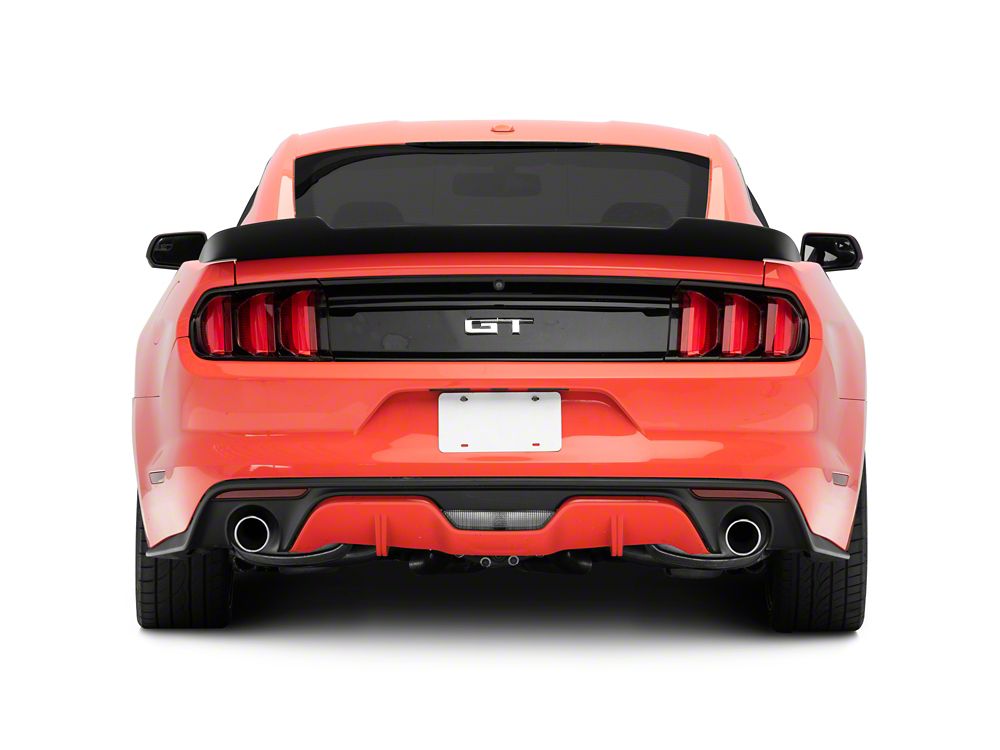 MP Concepts V-Style Rear Spoiler; Matte Black (15-23 Mustang Fastback)