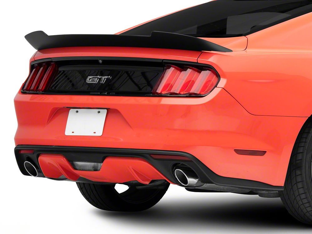 MP Concepts V-Style Rear Spoiler; Matte Black (15-23 Mustang Fastback)
