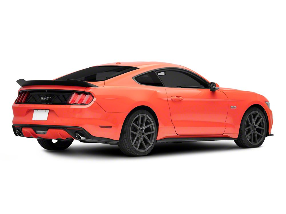 MP Concepts V-Style Rear Spoiler; Matte Black (15-23 Mustang Fastback)