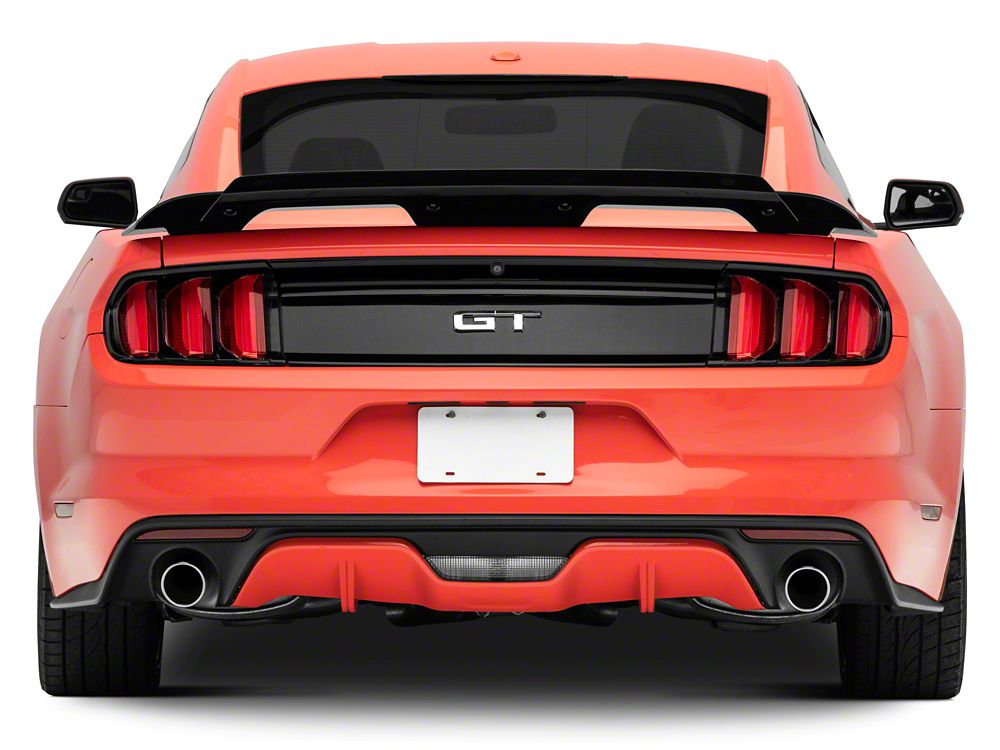MP Concepts GT500 Style Rear Spoiler with Wicker Bill Add-On; Gloss Black (15-23 Mustang Fastback)