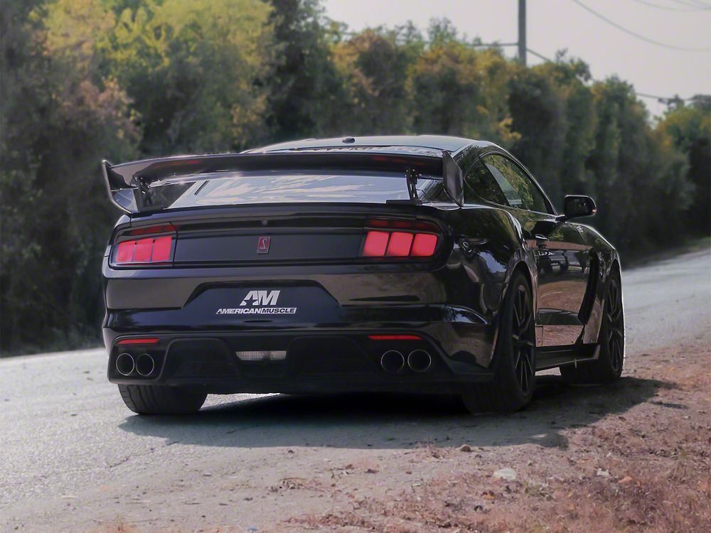 MP Concepts GT500 Track Pack Style Rear Spoiler; Carbon Fiber Appearance (15-23 Mustang Fastback)