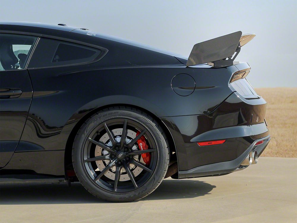 MP Concepts GT500 Track Pack Style Rear Spoiler; Carbon Fiber Appearance (15-23 Mustang Fastback)
